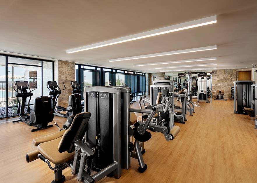 Ascaya fitness center weight room